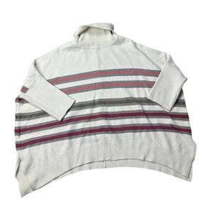 Multiples Floral Lace Tunic Top Size L Sheer Lightweight 3/4 Sleeve Blouse